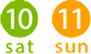 10 sat / 11 sun